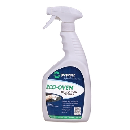 Techspray Eco-Oven Cleaner 0,95 l sprayflaske til rengøring af reflowovne og loddeudstyr.