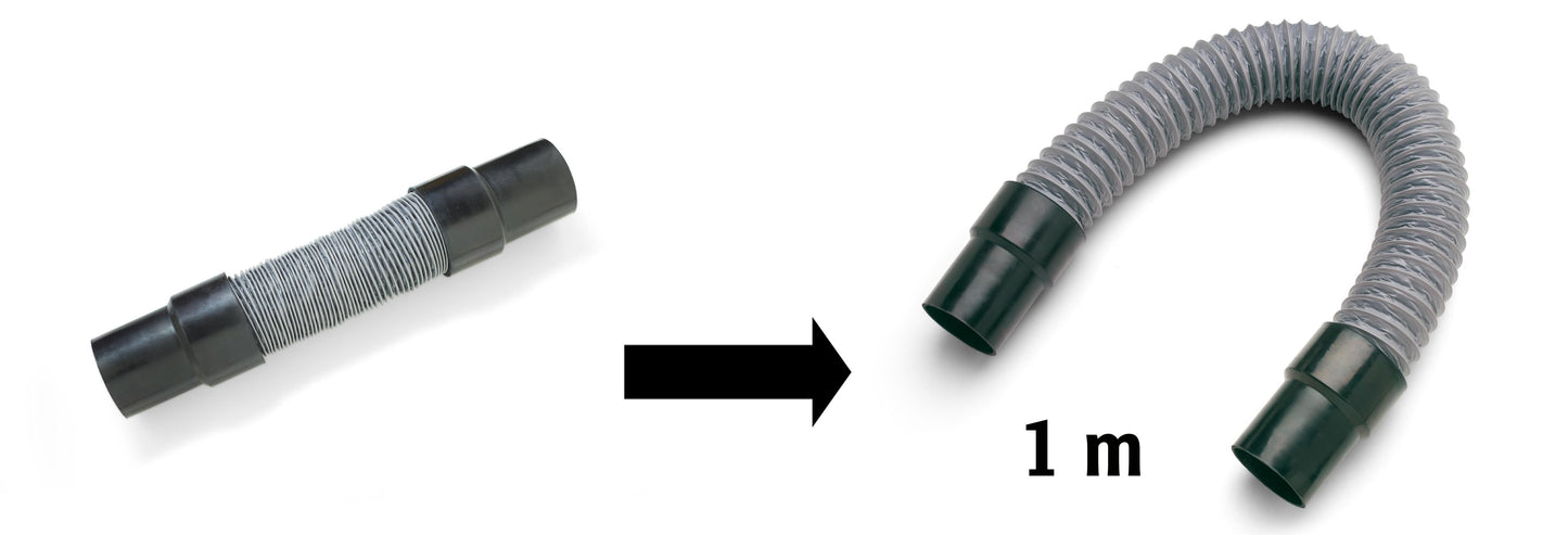 Flexslange system 60 1 meter udvidet design. ESD-sikker udsugningsslange.