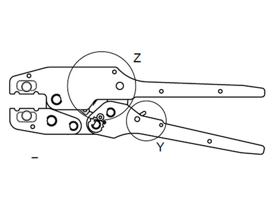 Spring type Z for Crimping pliers W90619, EPS180 (ps/10 pcs)