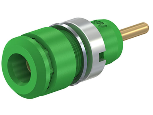 Socket recessed SLB2-R green 600V CAT III 10A