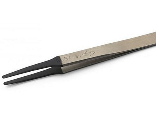 Tweezers 120mm black teflon