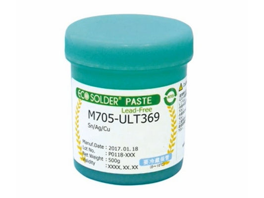 Solder paste M705 ULT369 T4 500g tubs