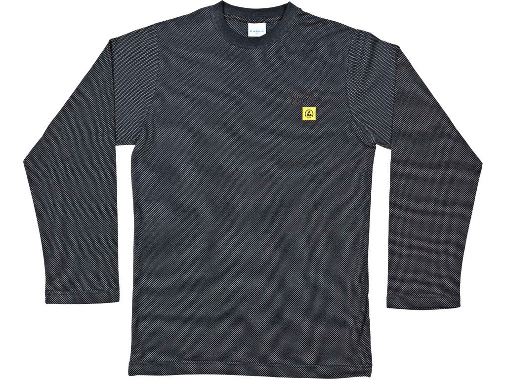 T-shirt ESD Mørkegrå lange ærmer