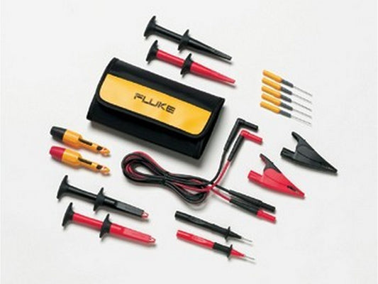Testledningssett for biler med prober, krokodilleklemmer etc.