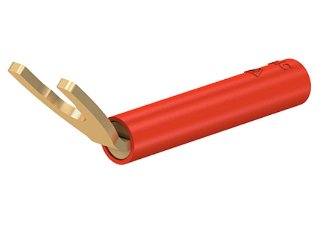 Fork adapter B4-I/KA red 45° 1000V; CATII; 20A