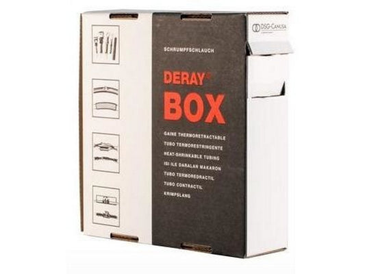 Heat shrink tubing 9.5mm black (2:1) 5m in minibox