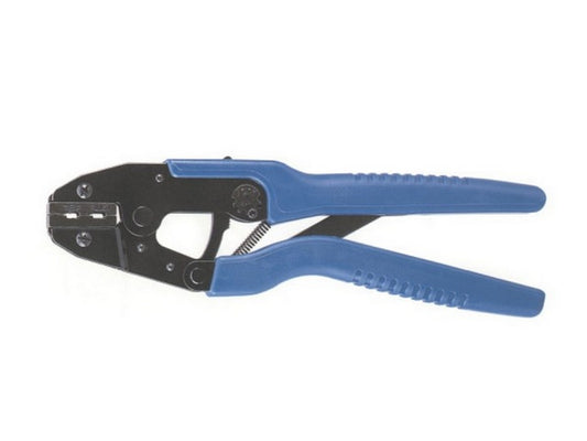 Ergonomic crimping pliers for wire locks up to 2.3mm, internal dia. 5.6mm, thickness 1.2mm