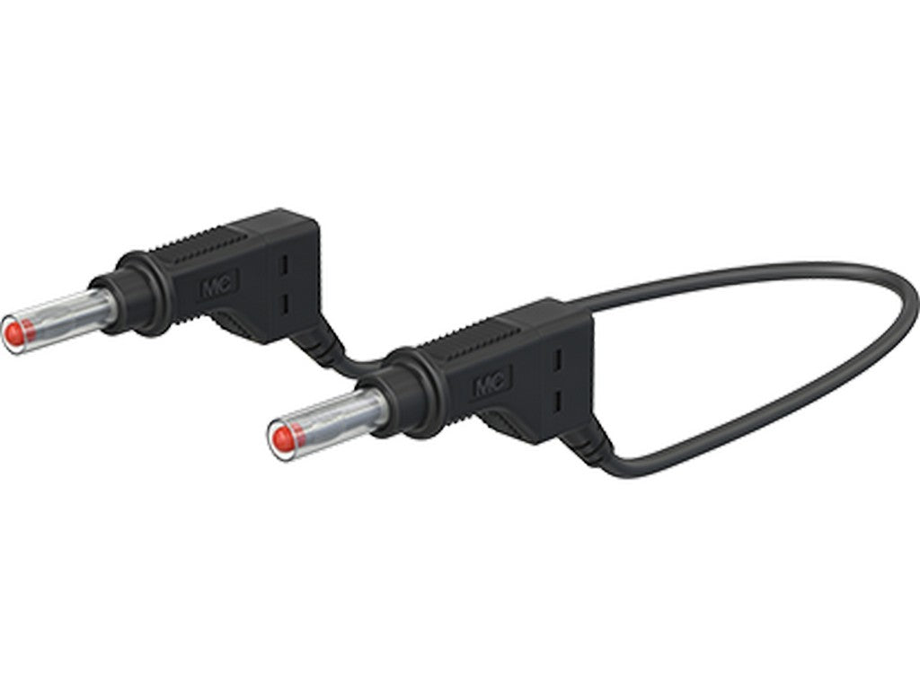 Test lead XZG410/SIL black 200cm CATII 600V/19A