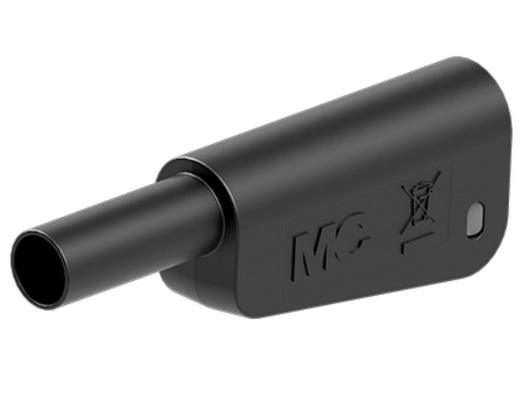 Insulation for banana plug KT-SL-4-39 Ø4mm BLACK for 1mm wire for SLQ-4x +SLM-4x