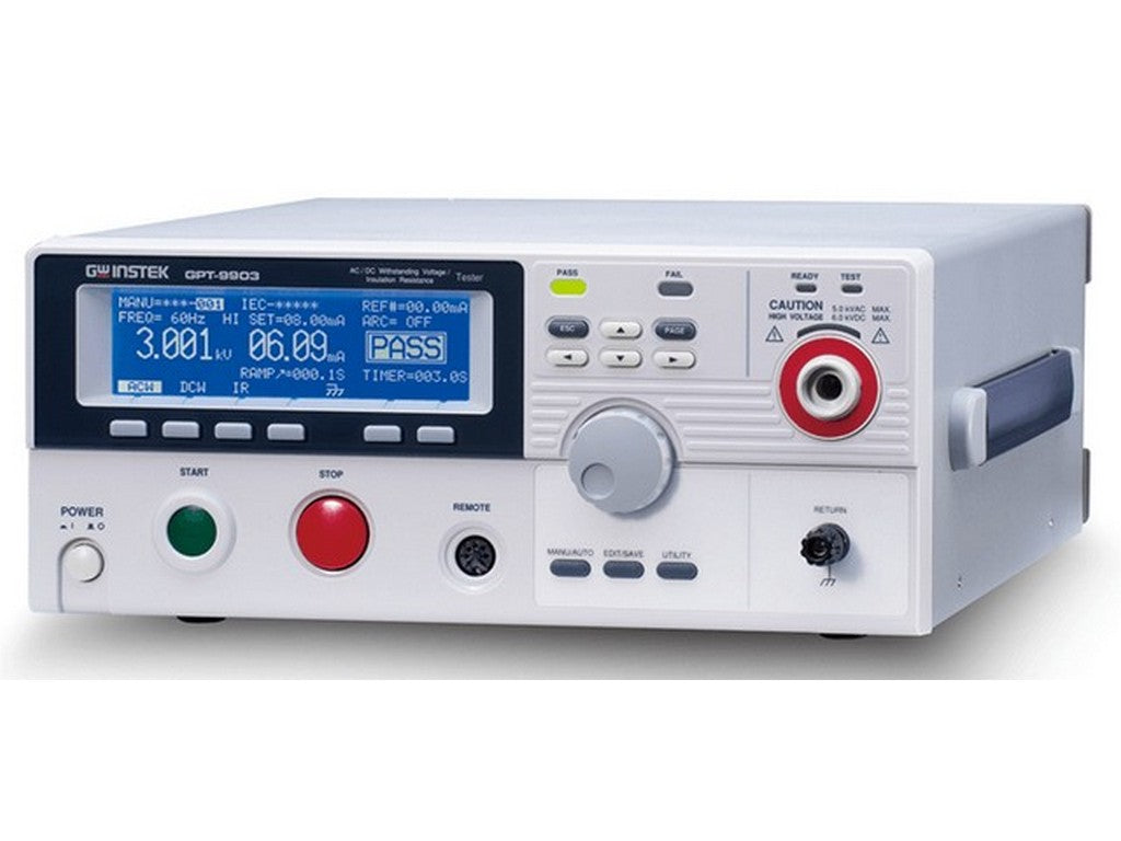 GW-sikkerhetstester 5kV AC/6kV DC AC/DC 500VA volt test