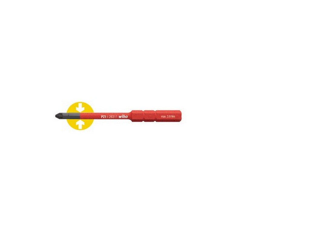 Screwdriver blade PZ2-75mm 1000V insulated SlimBit