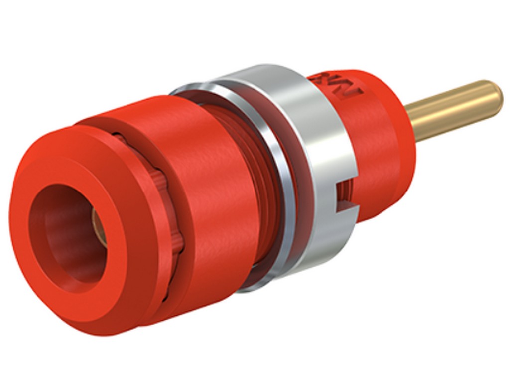 Socket recessed SLB2-R red 600V CAT III 10A