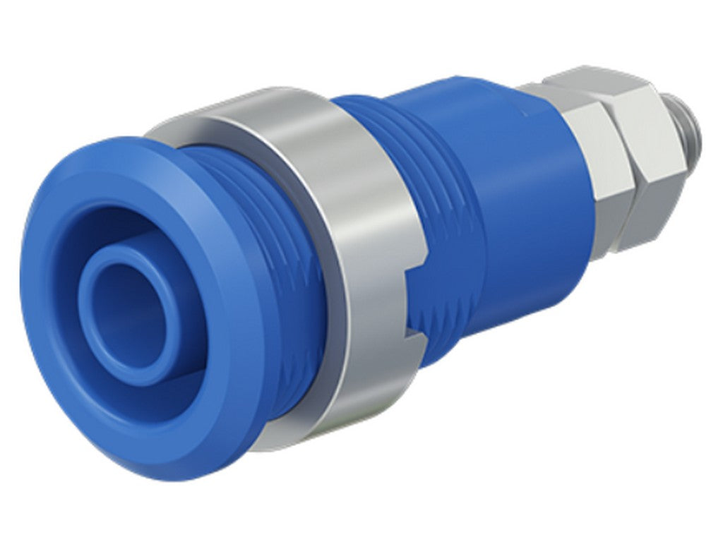 Socket SLB4-GK/N nickel-plated BLUE CATIII 1000V/CATIV 600V 32A