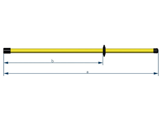 Jordingsstang 1500mm med bajonetfatning