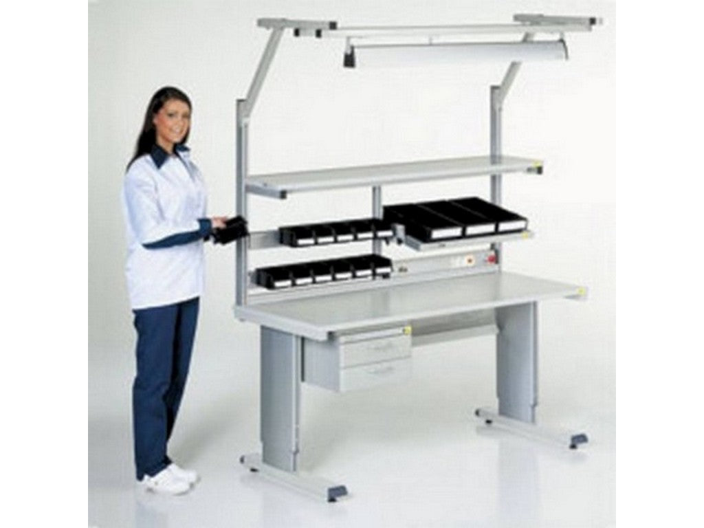 Arbejdsbord ESD LC 250kg usaml 800x1500mm stilbar