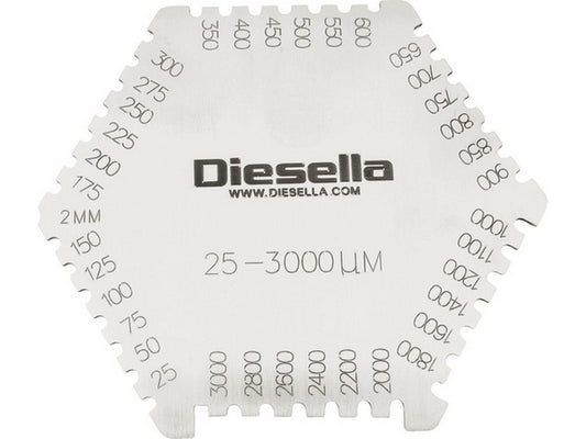 Steel wet film comb (Paint/coating gauge 25-3000um)