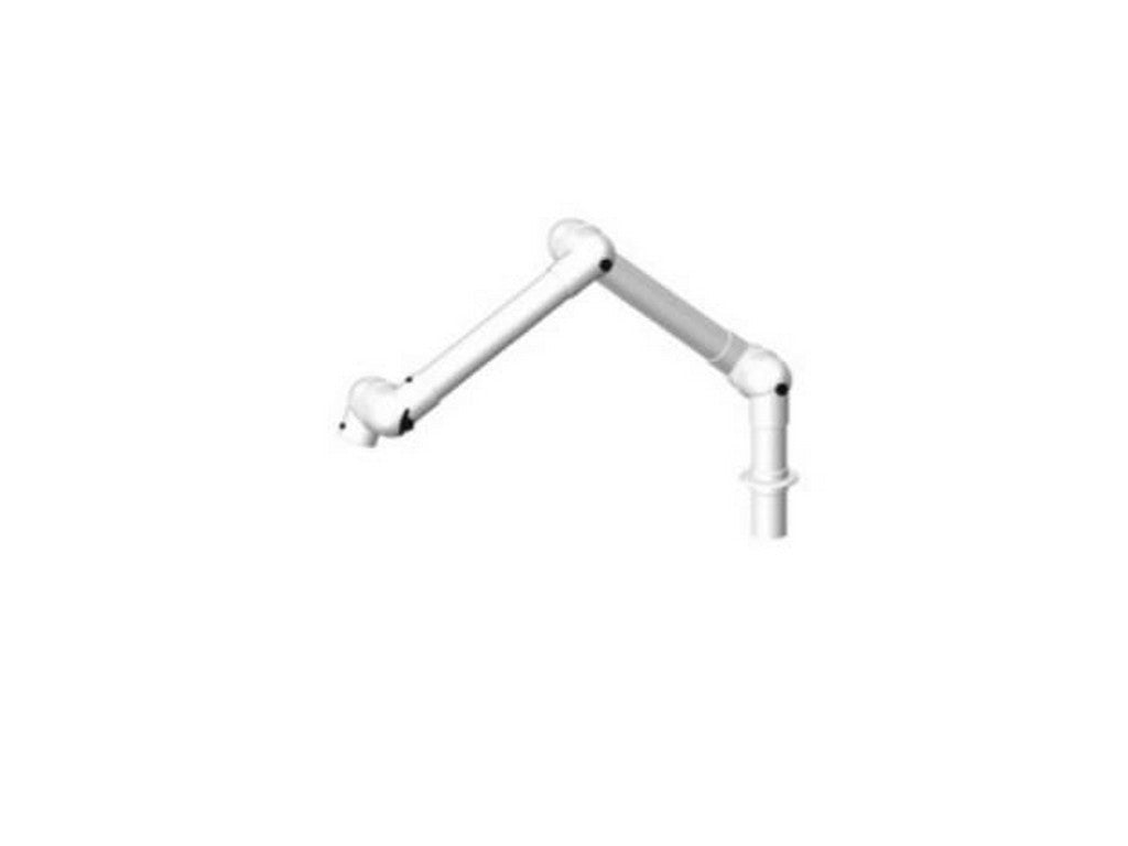 Suction arm 3 joints for table mounting white; 1620 mm