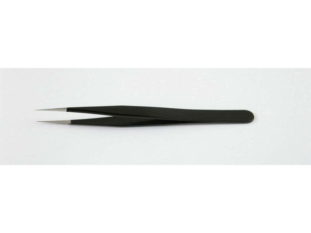 Tweezers ESD Epoxy coated 110mm super fine tip