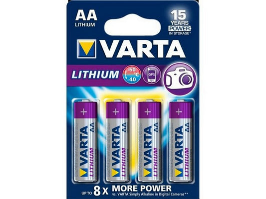 Varta batteri lithium AA 1,5V; Ø14,5x50,5mm BL-4