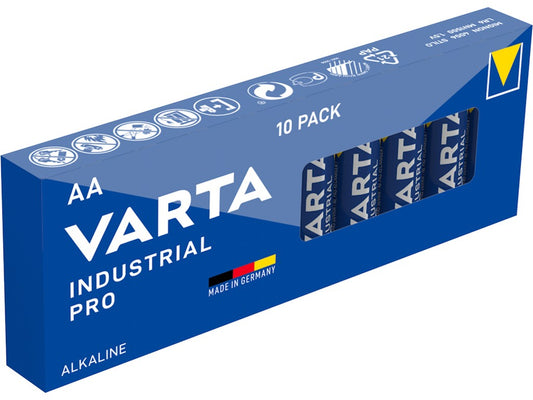 Varta batteri Industrial AA 1,5V; Ø14,5x50mm LR6 Alkalisk 2960 mAh