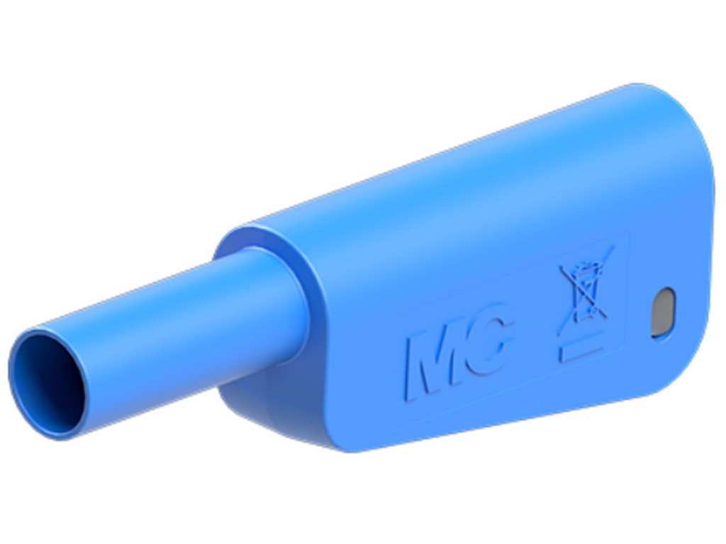 Insulation for banana plug KT-SL-4-39 Ø4mm BLUE for 1mm wire for SLQ-4x +SLM-4x