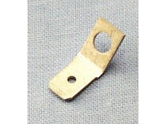 Male flat connector 6.3x0.8mm tin Ø4.2mm - 45gr.