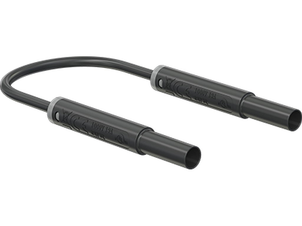Prøveledning SIL SAK4N-S10 Ø4mm Sort 100cm 1000V CATIV 19A