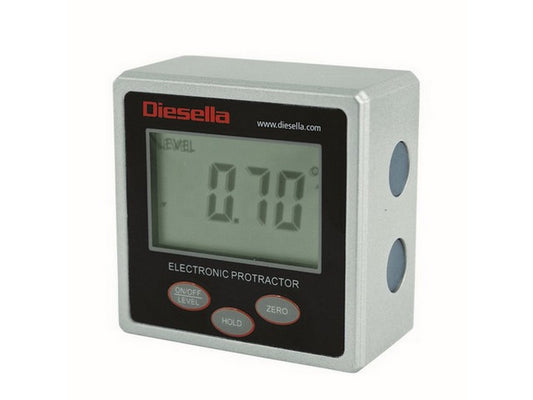 Digital protractor +/- 180 degrees IP54 3 sides magnet