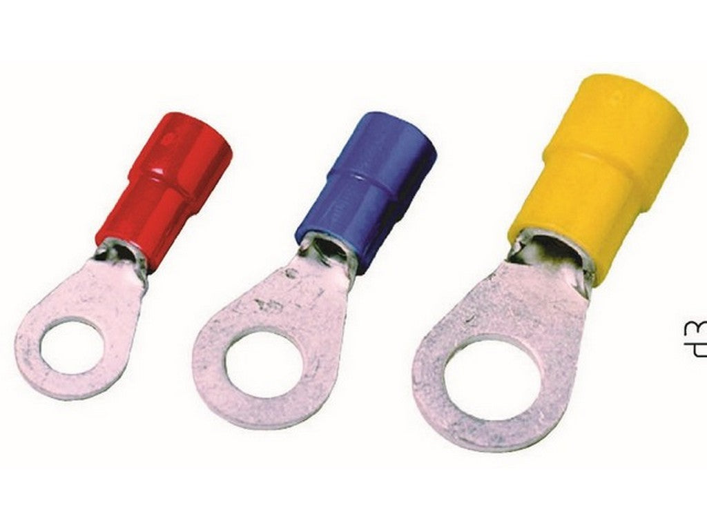 Cable lug ring insulated blue 1.5-2.5mm-Ø4mmS; DIN 46 237