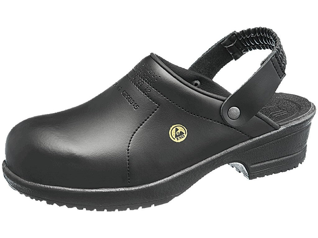 Clogs FILE ESD black size 40 w/heel strap