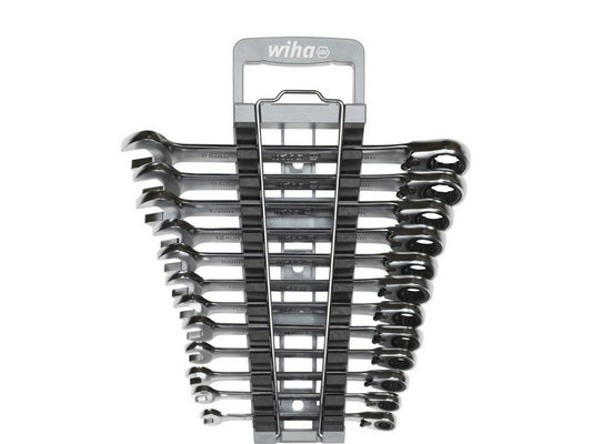 Ratchet ring wrench set H/V 13 pieces