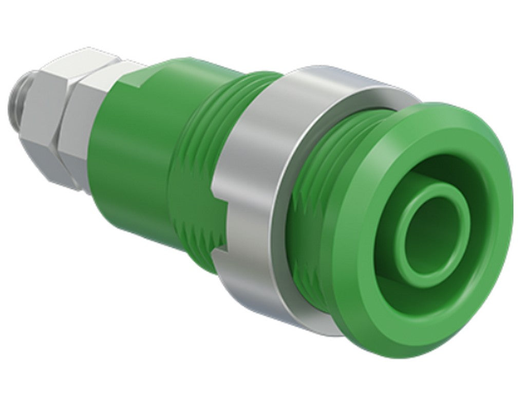 Socket SLB4-GK/N nickel-plated GREEN CATIII 1000V/CATIV 600V 32A
