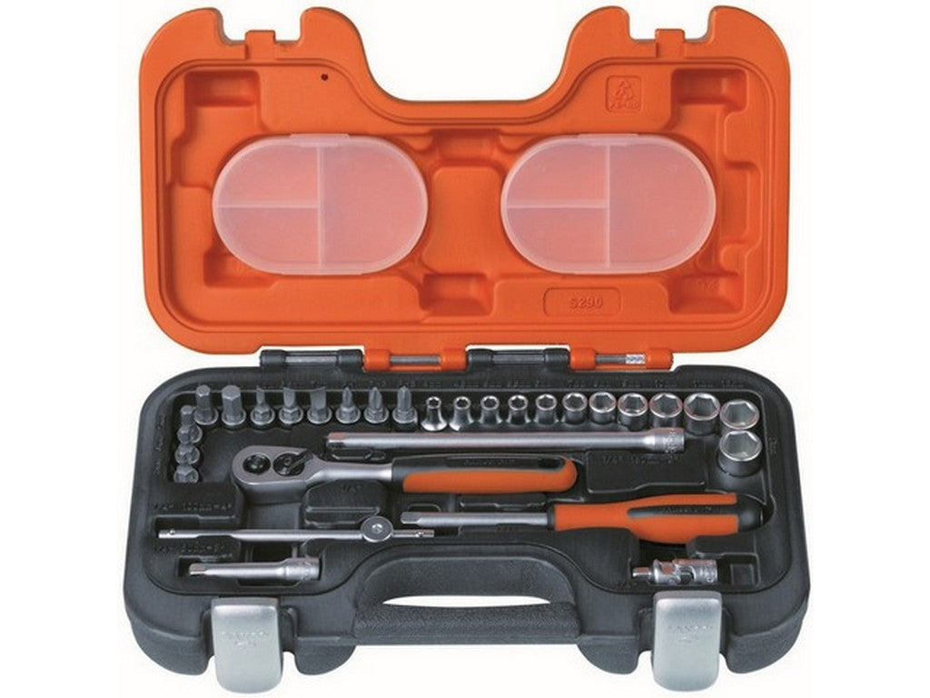Socket wrench set w/29 pieces 1/4 Dynamic Drive sockets