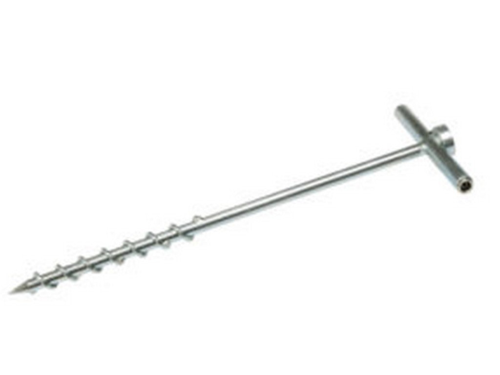 Jordspyd med gjenger m/4mm bøssing Ø12mm 42cm lang