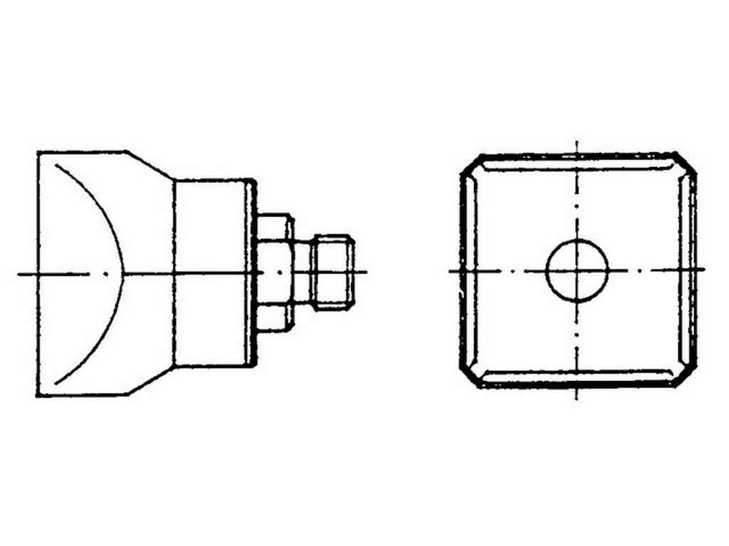Varmluftdyse 18x18mm Q10