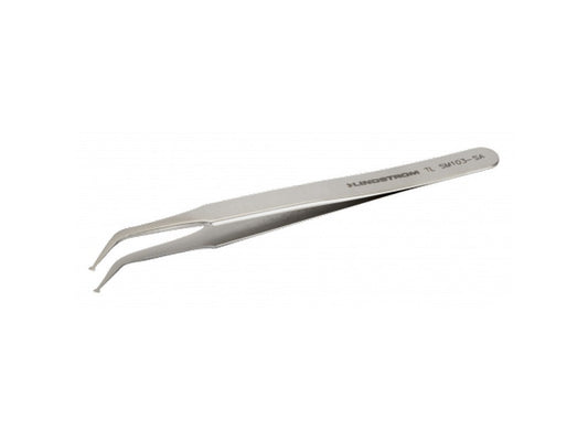 Lindström stainless steel SMD tweezers 115mm Style SMD 103 for 45° angle