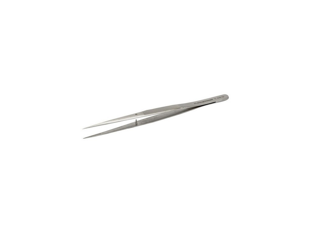 tweezers antimagnetic stainless steel high precision with knurled fine tips and adjustment tip