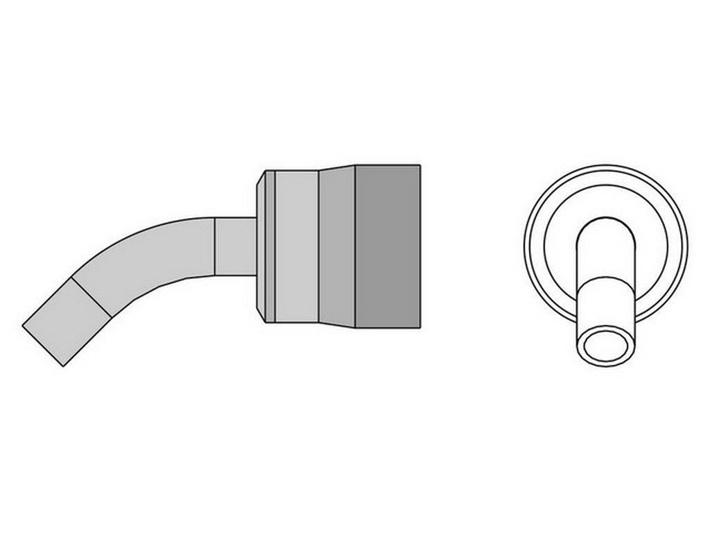 Varmluftsdyse TNRB 60 runddyse 6 mm x 45° F WTHA