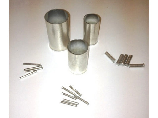 Terminalrør uisolert 6mm-L25mm; pose m/1000stk.