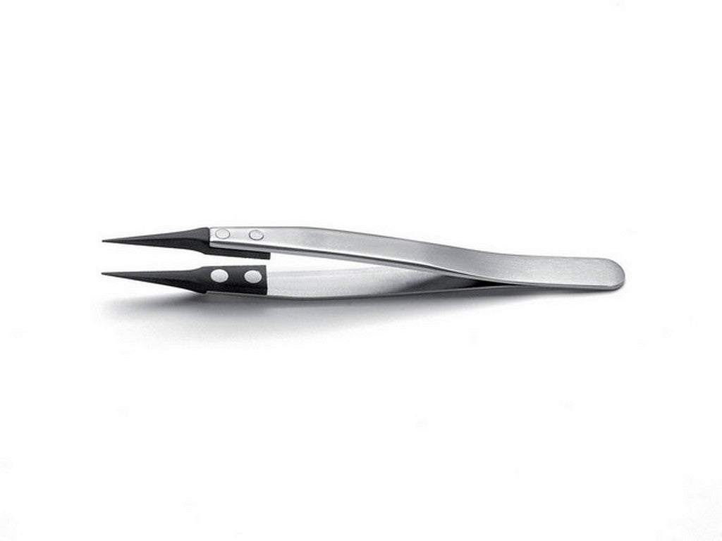 Tweezers w/plastic tip 130mm
