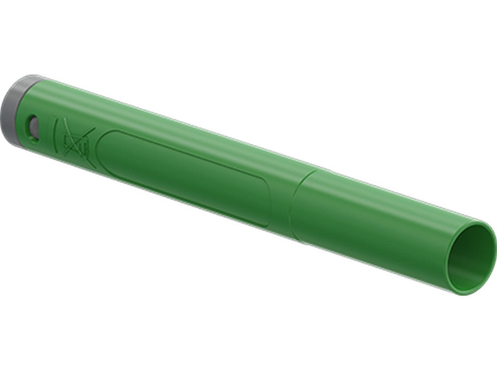Han-stik Ø4mm SACR10-4A-39-TW GRØN CATII 1000V/CATIII 600V 19A max.1,0mm Ø3,9mm f/crimpning FORGYLD