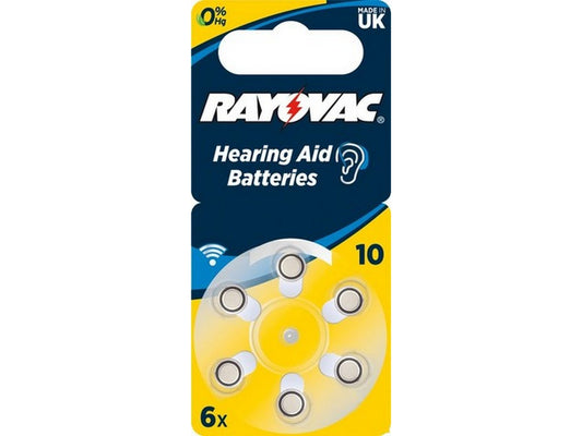 10ZA sink-luft PR70 1,4V: 105mAh: Ø5,8x3,6mm