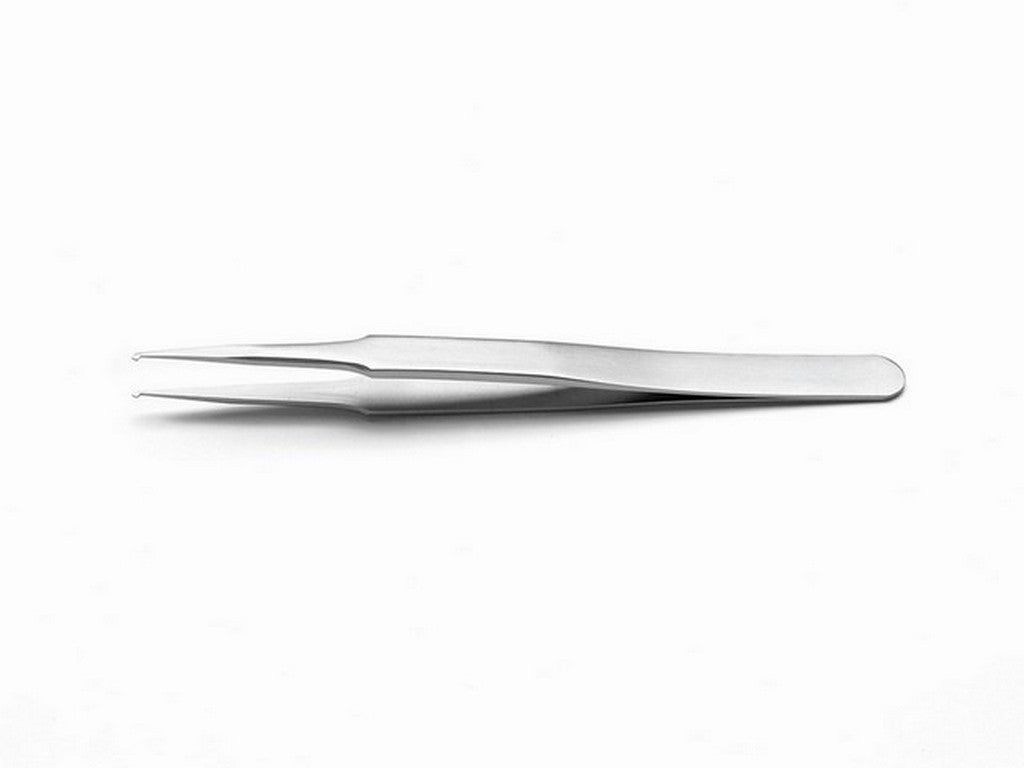 Pinsett SMD 120mm 45° spiss f/1mm tykke komponenter.