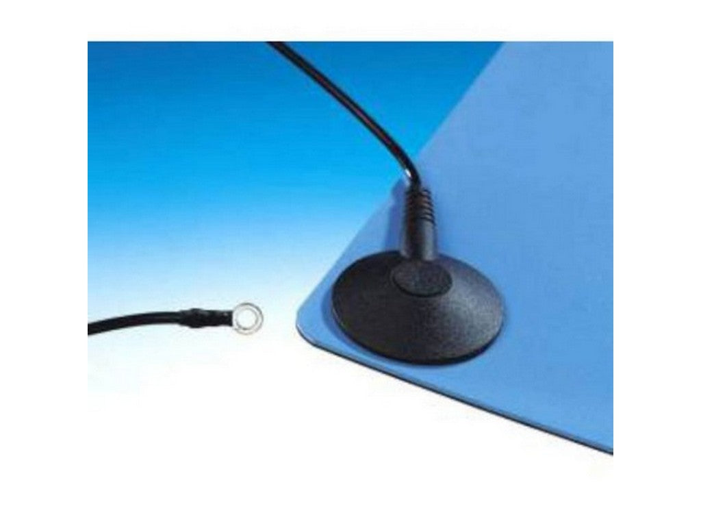 Ground wire w. 10mm female push button and M5 ring terminal