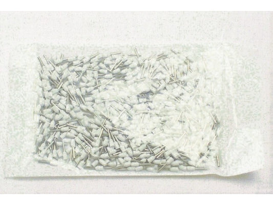 Terminalrør isoleret HVID 0,5mm²-L8mm; pose m/500stk.