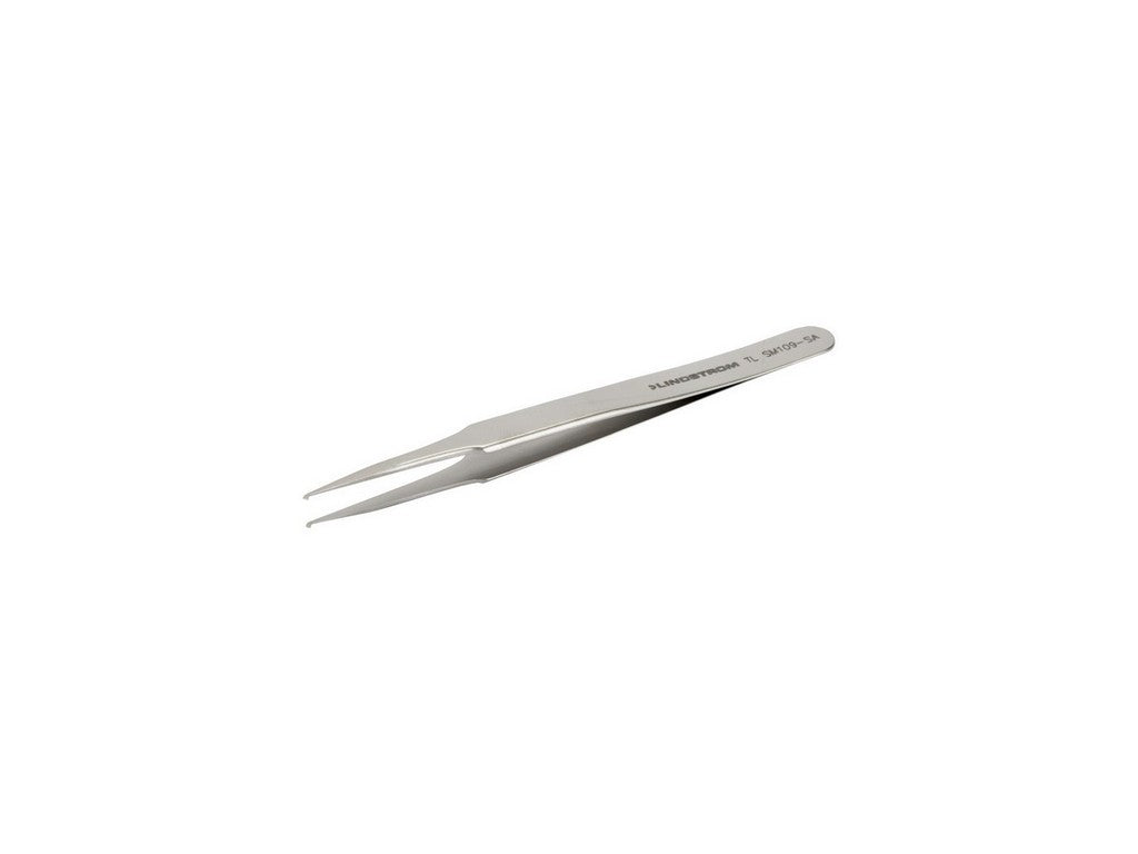 Lindström SMD-pincet antimagnetisk i rustfrit stål højpræcision med gribevinkel på 45° 120MM