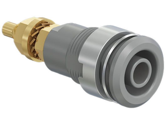 Bøsning SLB4-G forgyldt grå CAT III 1000V 32A