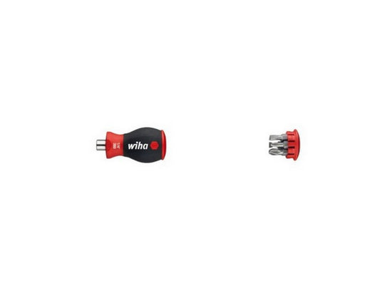 Screwdriver w/bits Tumling PZ1-2-3 + straight slot 4.5-6.5-8
