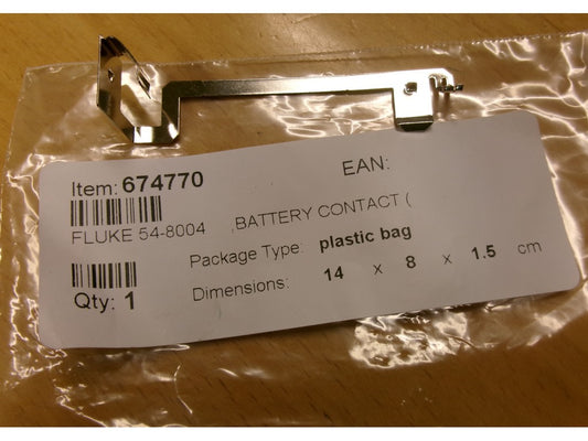 FLUKE 54-8004 ,BATTERIKONTAKT (NEG)