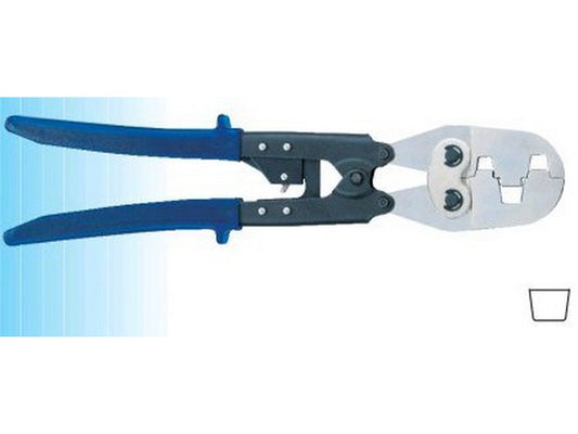 Crimping pliers for terminal tubes 50-95mm; trapezoidal crimping